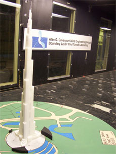 Burj Dubai Aeroelastic Model